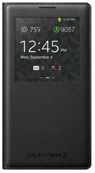 Samsung Galaxy Note 3 N9000 S View Case ‫(Black)