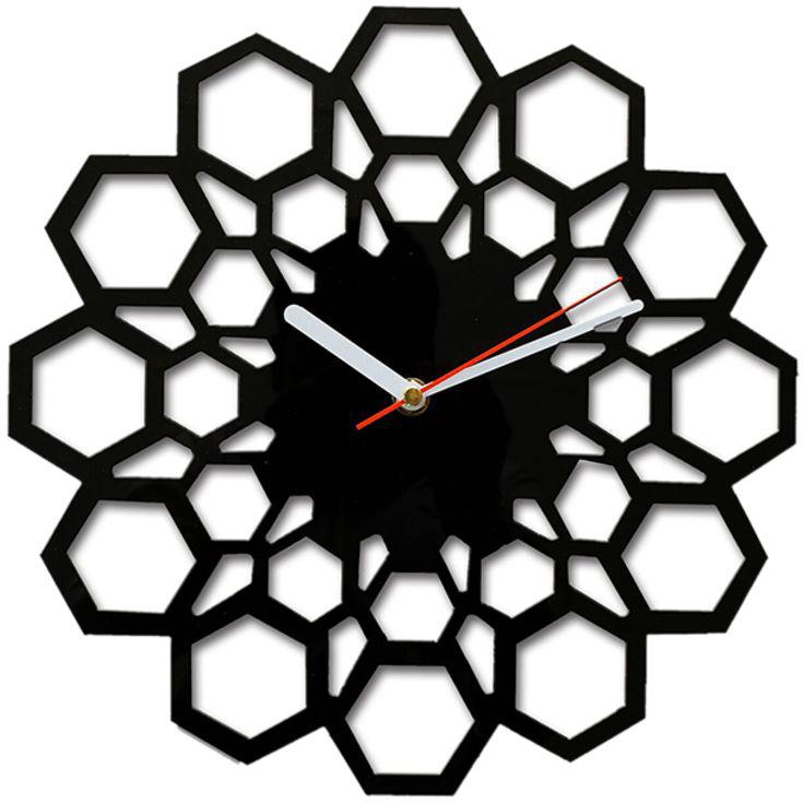 Analog Wall Clock Black 29x29 centimeter