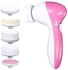 5-in-1 Electronic Facial Massager Pink/White