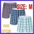 Fashion 2 Pieces Of Quality Cotton Men's Checked Boxer Short SIZE M