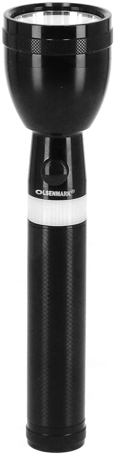 Olsenmark - OMFL2606 Rechargeable LED Flashlight - Super Bright CREE-XPE LED Torch Light - Built-in 2000mAh Battery, 2000 Distance Range