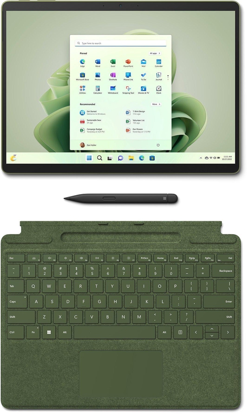 MICROSOFT Surface Pro 9 ,Convertible, Core i5, 256GB SSD, 13 inch Touch,Green