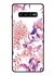 Protective Case Cover For Samsung Galaxy S10 Plus Pink Purple Flower Pattern