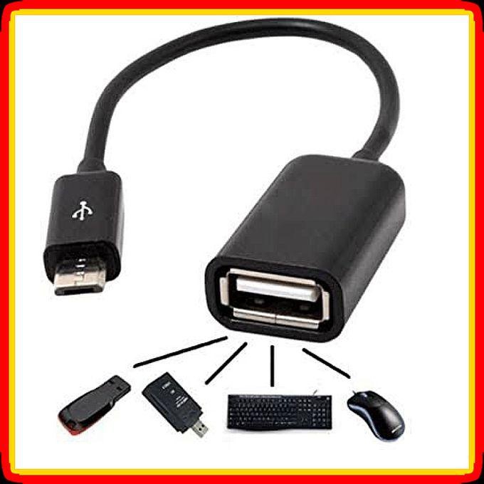 Otg Connect Kit OTG Cable Micro USB Cable - Black.