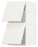 METOD Wall cab horizo 2 doors w push-open, white/Voxtorp walnut effect, 40x80 cm - IKEA