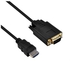 1.5m HDMI to VGA Adapter Cable For Computer PC
