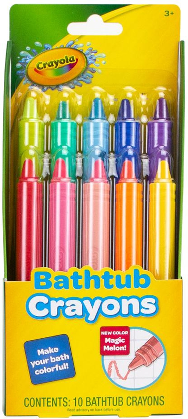 CRAYOLA BATH TUB CRAYONS (Assorted Colors) 9 Count