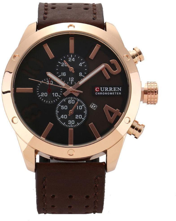 Curren Casual Watch For Men Analog Leather - 8243-brw