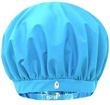 Resuable Shower Cap For Women Blue