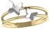 Miss L’ By L’Azurde Butterfly Crown Ring, In 18 K Yellow And White Gold-21048110212