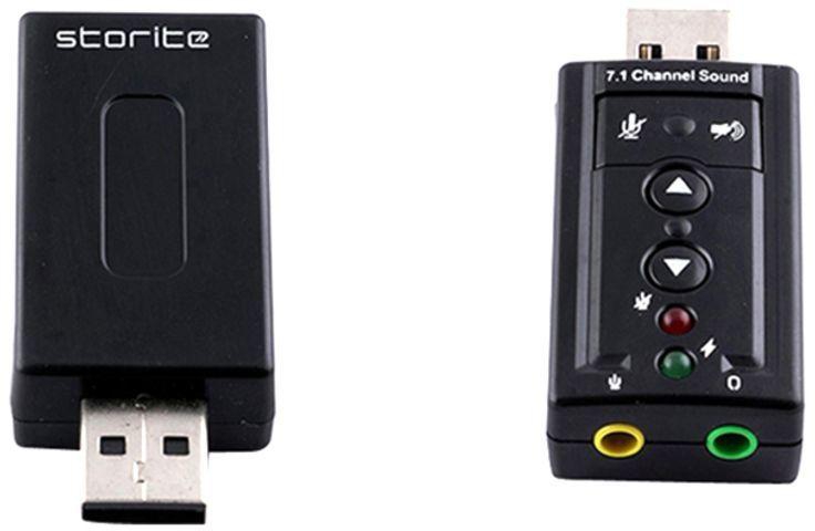 oem 7.1 Channel USB External Sound Card Audio Adapter Black