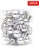 24-Piece Ornament Ball For Christmas Tree Silver
