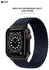 Nylon Braided Solo Loop Replacement Strap With Glittering Case For Apple Watch 40 mm (140 mm Strap Length) - Dark Blue