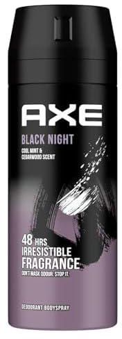 AXE Black Night Deodorant and Body Spray for Men, 150 ml