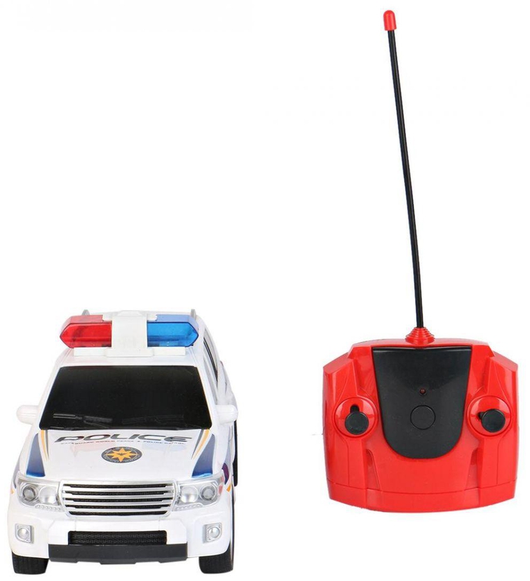 Police Car With Remote Control For Kids , White