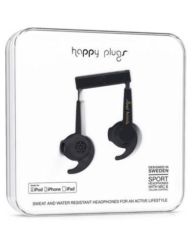 Happy Plugs In-ear Sports Earphones - Black