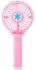 Rechargeable Fan Mini Operated Hand Held Coolin (Pink)4inch