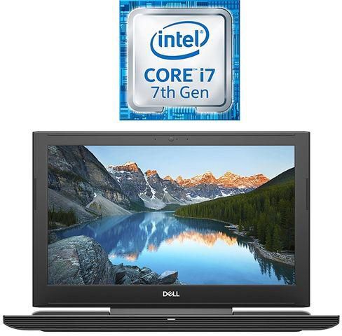 Dell Inspiron 15-7577 Gaming Laptop - Intel Core i7 - 16GB RAM - 1TB HDD + 512GB SSD - 15.6-inch UHD - 6GB GPU - DOS - Black