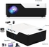 Wownect LED Projector, 1920x1080 Resolution, Black and White - M18 with 150 Inch Projection Screen