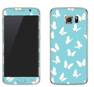 Vinyl Skin Decal For Samsung Galaxy S6 Edge Fluttering Butterfly