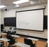 Motorized Projection Screen Electric Roll Up Projector Screen With Remote 200 X200 cm