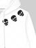 Gothic Skulls Flame Colorblock Print Fleece Linging Drawstring Hoodie For Men - 5xl