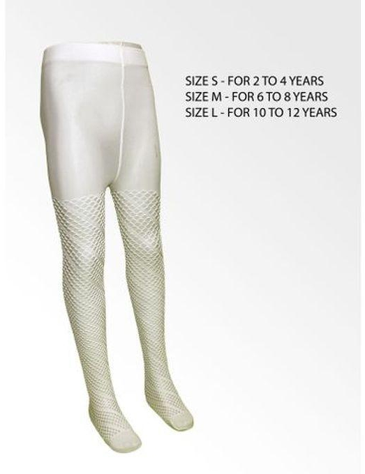Tights Pantyhose Fishnet For Girls - OFF-White