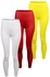 Silvy Set Of 3 Leggings For Women - Multicolor, 2 X-Large
