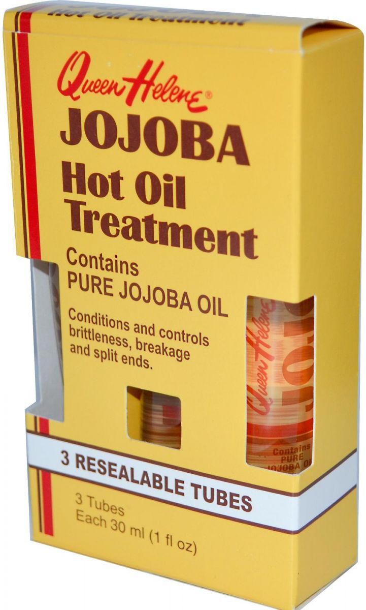 حمام زيت بالجوجوبا ماركة كوين هيلين Queen Helene, Jojoba Hot Oil Treatment, 3 Resealable Tubes 30 ml Each
