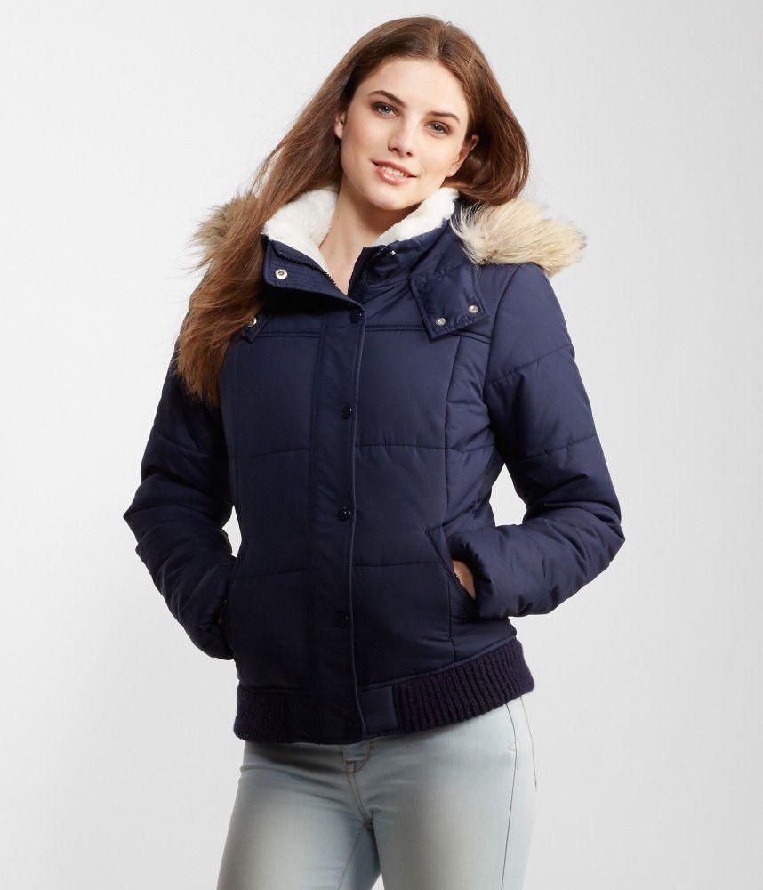 Aeropostale Blue Mixed Puffer For Girls