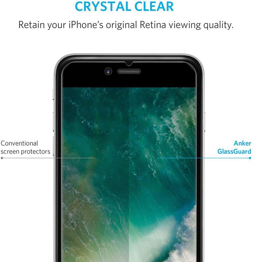 iPhone 7 Screen Protector - Anker GlassGuard Premium Tempered Glass Screen Protector for iPhone 7