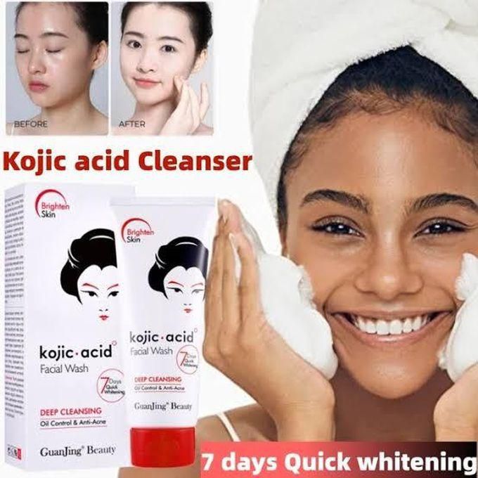 Guanjing Wash Milk 7 Days Quick Facial Whitening Brightening Hydrating Even Skin Tone Cleansing Pore Oil Control Cleanser