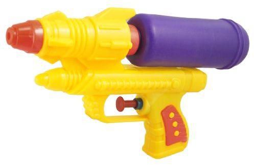 Como Yellow Purple Plastic Single Nozzle Water Gun Squirt Toy for Children