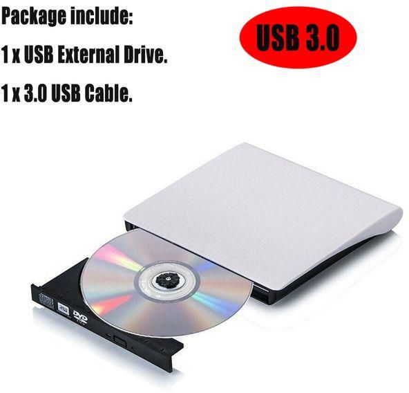 Portable USB 3.0 2.0 DVD-ROM Optical Drive External Slim CD