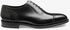 LOAKE - FLEET Premium calf semi brogue Oxford shoe - Black