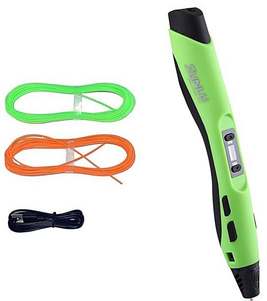 Generic TA-SL-300A Low Temperature 3D Printing Pen Kids Graffiti Pen Funny Drawing Tool Black&green