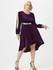 Plus Size&Curve Split Sleeve Sequins Velvet High Low Dress - 1x | Us 14-16