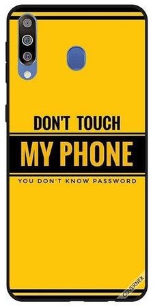 غطاء حماية واقٍ بطبعة عبارة "Don't Touch My Phone You Don't Know Password" لهاتف سامسونج جالاكسي M30 متعدد الألوان
