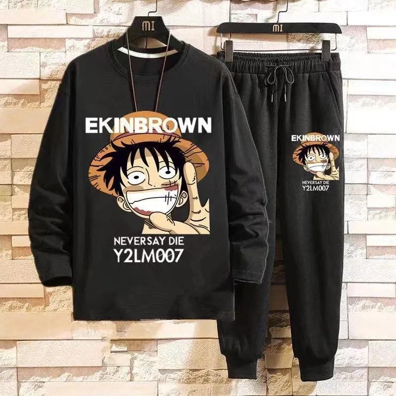 Summer new suit male One Piece student Korean version casual short-sleeved t-shirt men's nine-point casual sweatpants trend