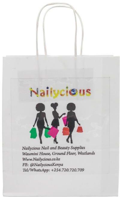 Nailycious Shopping Paper Bag White
