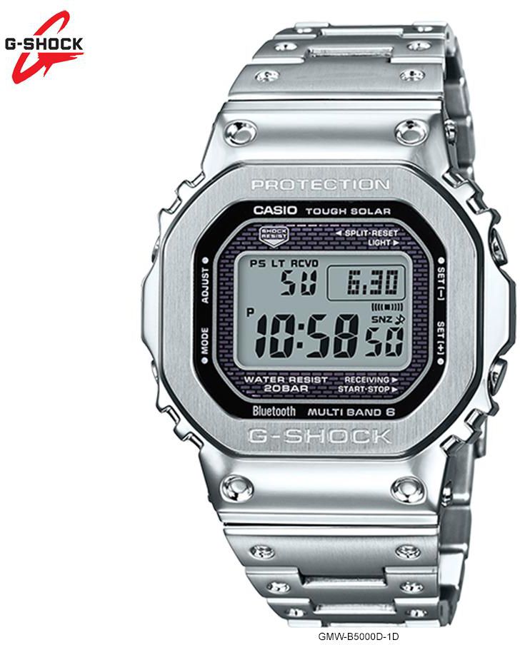 Casio G Shock Smartphone link Watch 100% Original GMW-B5000D (Silver)