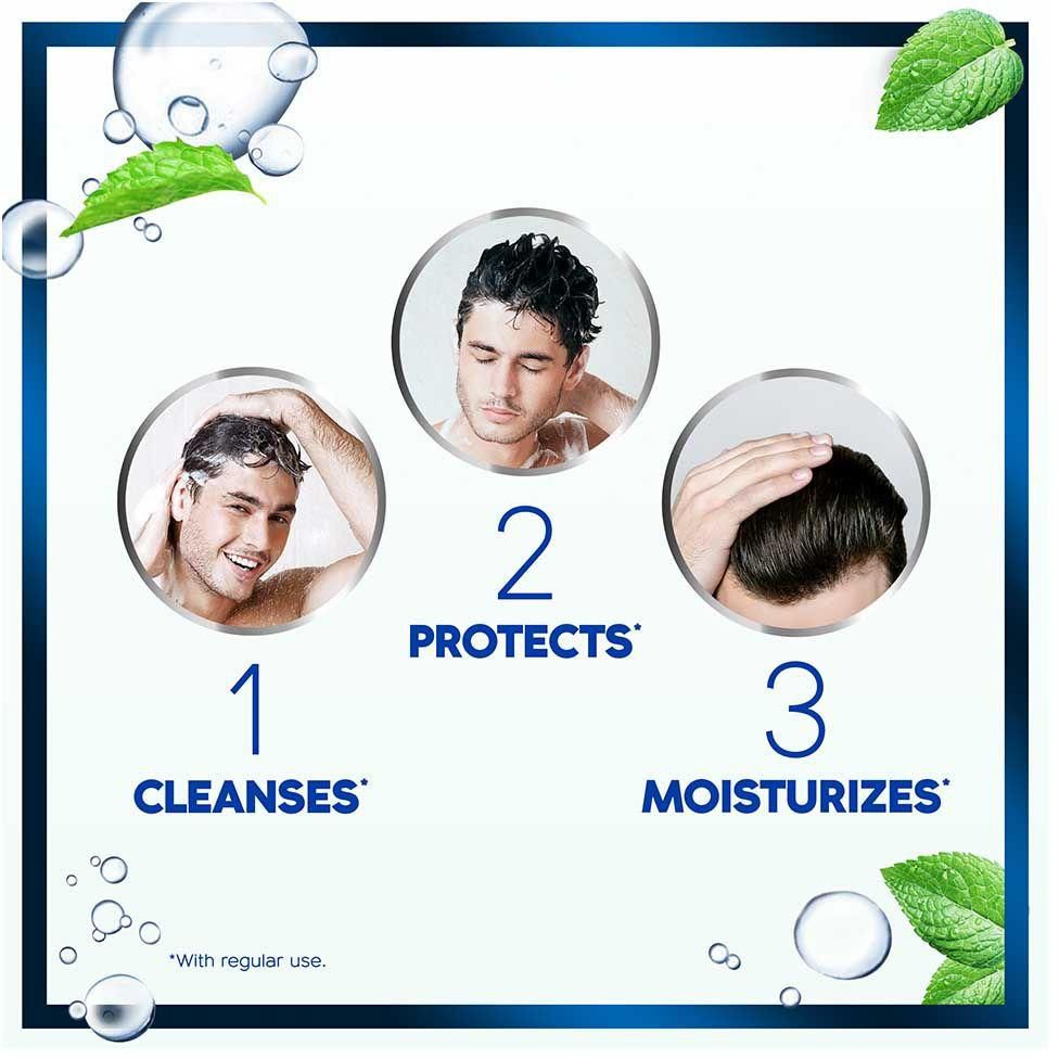 Head & Shoulders - Menthol Refresh 2in1 Anti-Dandruff Shampoo 900ml- Babystore.ae