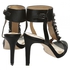 BCBGMaxazria Limbo High-Heel Beaded Pom Dress Sandal for Women - Black, 8 US