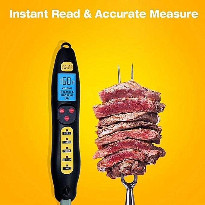Generic Loskii CH-205 Digital Food Thermometer Electric Wireless Meat Thermometer Kitchen Cooking Thermometer BBQ Stainless Fork Probe