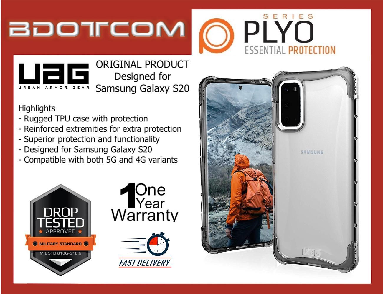 PLYO Series Protective Cover Case for Samsung Galaxy S20