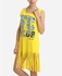 Andora Fc Plus Printed Night Gown - Yellow