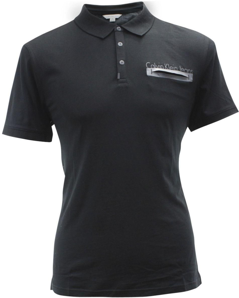 Calvin Klein Black Cotton Shirt Neck T-Shirt For Men