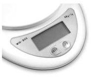 Generic WH-B05 Electronic Digital Kitchen Scale (White) 5kg