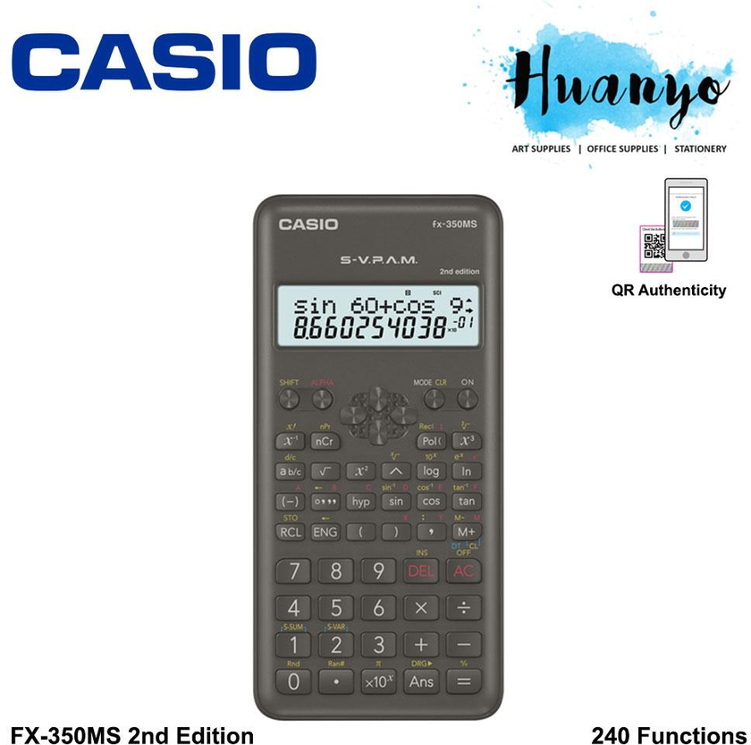 Casio Scientific Calculator FX-350MS 2nd Edition