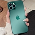 Next store Compatible with iPhone 12 6.1 inch Case (Full Camera Protection) Premium Matte Glass Shockproof Protection Phone Case Cover - By Next store (Green)